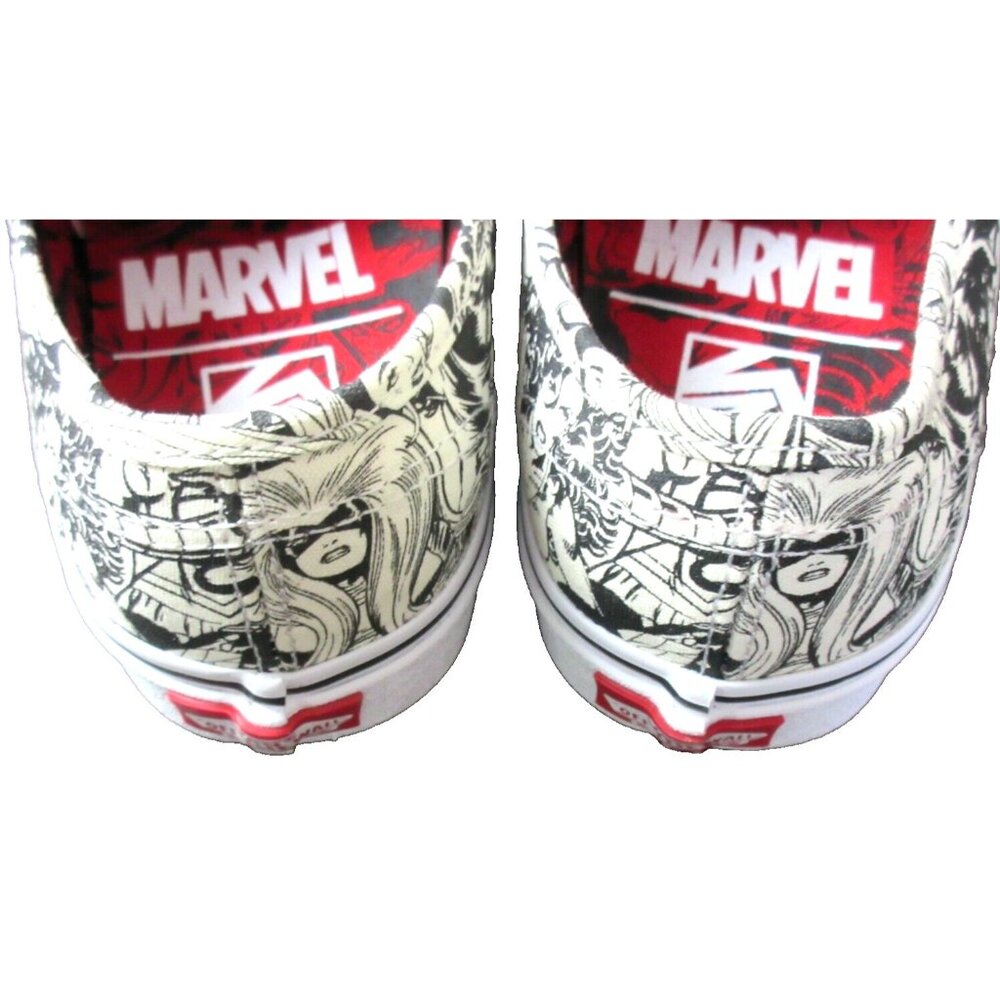 Vans x Marvel Authentic Women's canvas shoes Black White Multi Size 5.5 NIB - Picture 6 of 6